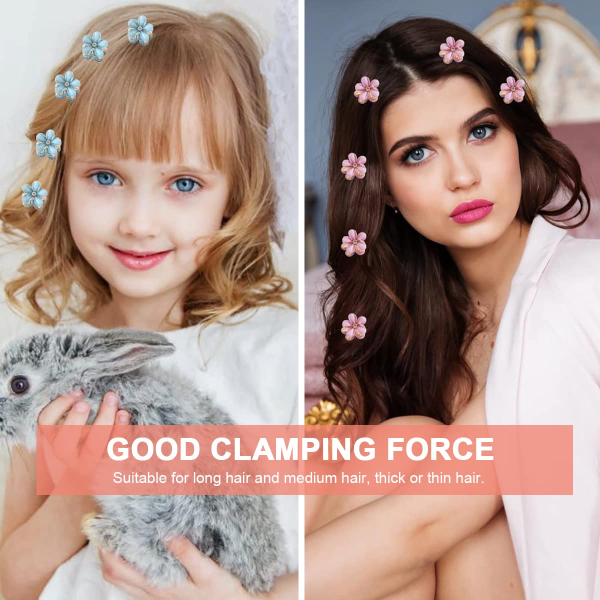 PALAY 8pcs Mini Hair Claw Clips for Women Alloy Resin Flower Claw Hair Clips for Girls Floral Rhinestone Bangs Clips Decorative Hair Accessories PALAY 8pcs Mini Hair Claw Clips for Women Alloy Resin Flower Claw Hair Clips for Girls Floral Rhinestone Bangs Clips Decorative Hair Accessories